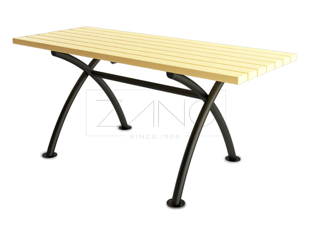 Eleganta bord och kolstål