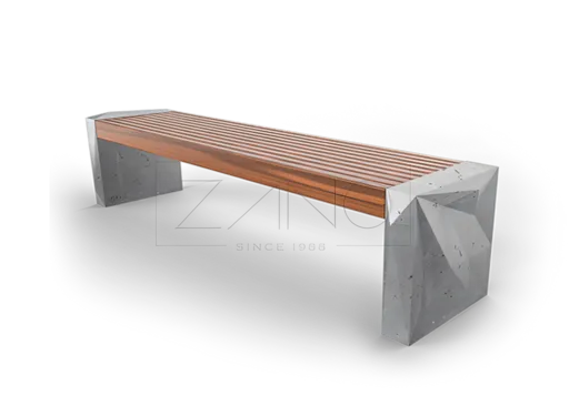 Stadsparkbänk i betong | Modern bänkdesign