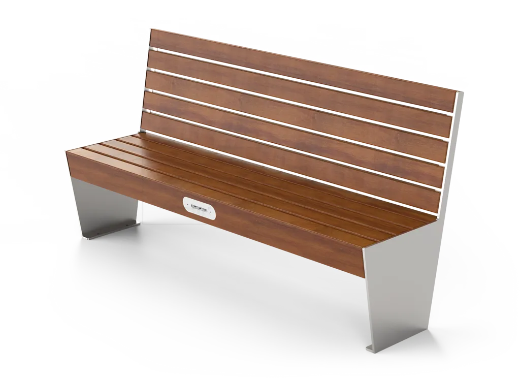Simple 02.024 – bänk med USB-port
