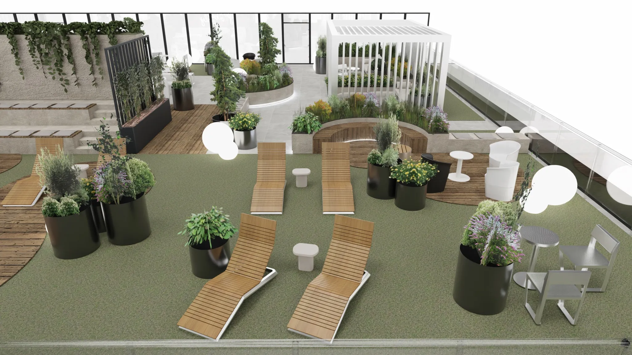 Terasdesign med parksolstolar från Stilo