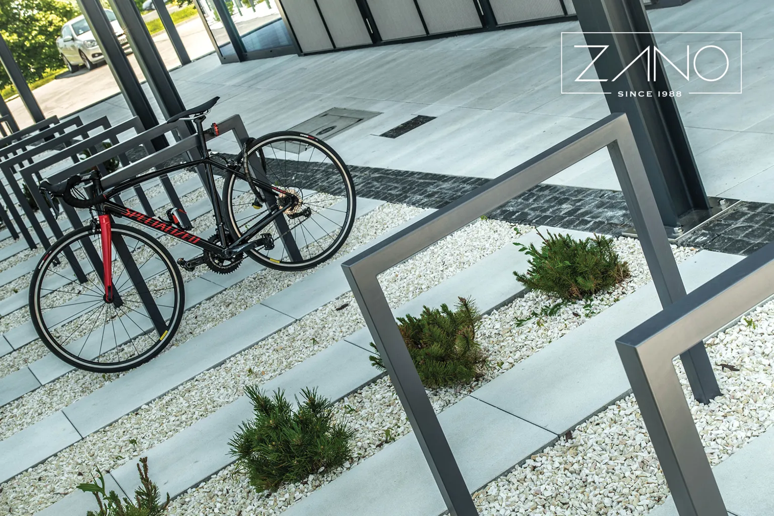 Porta cykelställ i rostfritt stål