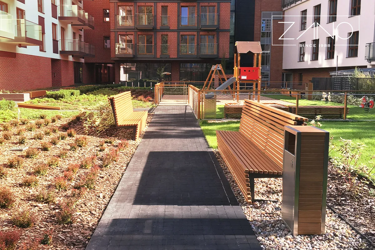 Parkbostadsområdet | Bänkar tillverkade i Polen