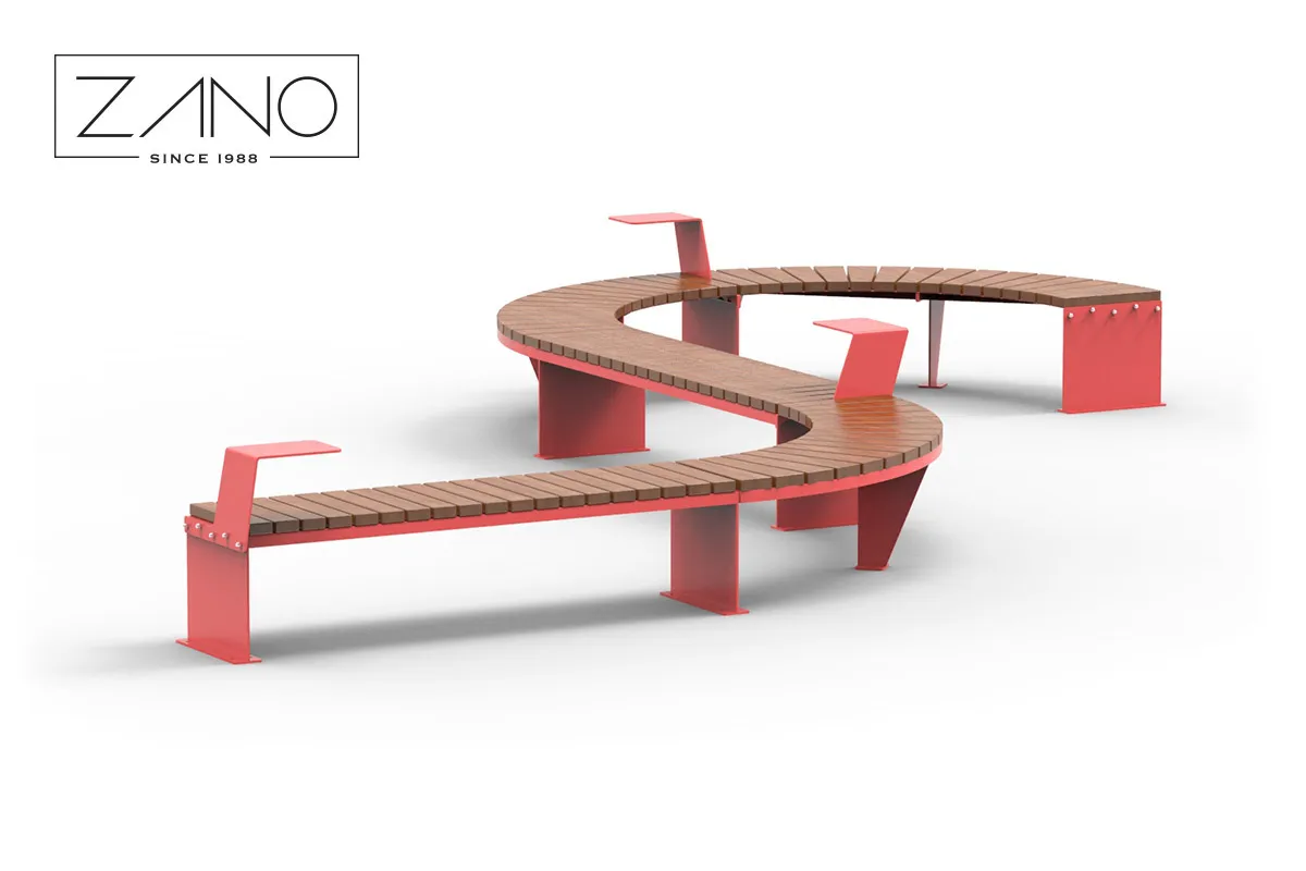Domino-serien med modulära stadsmöbler och sidobord