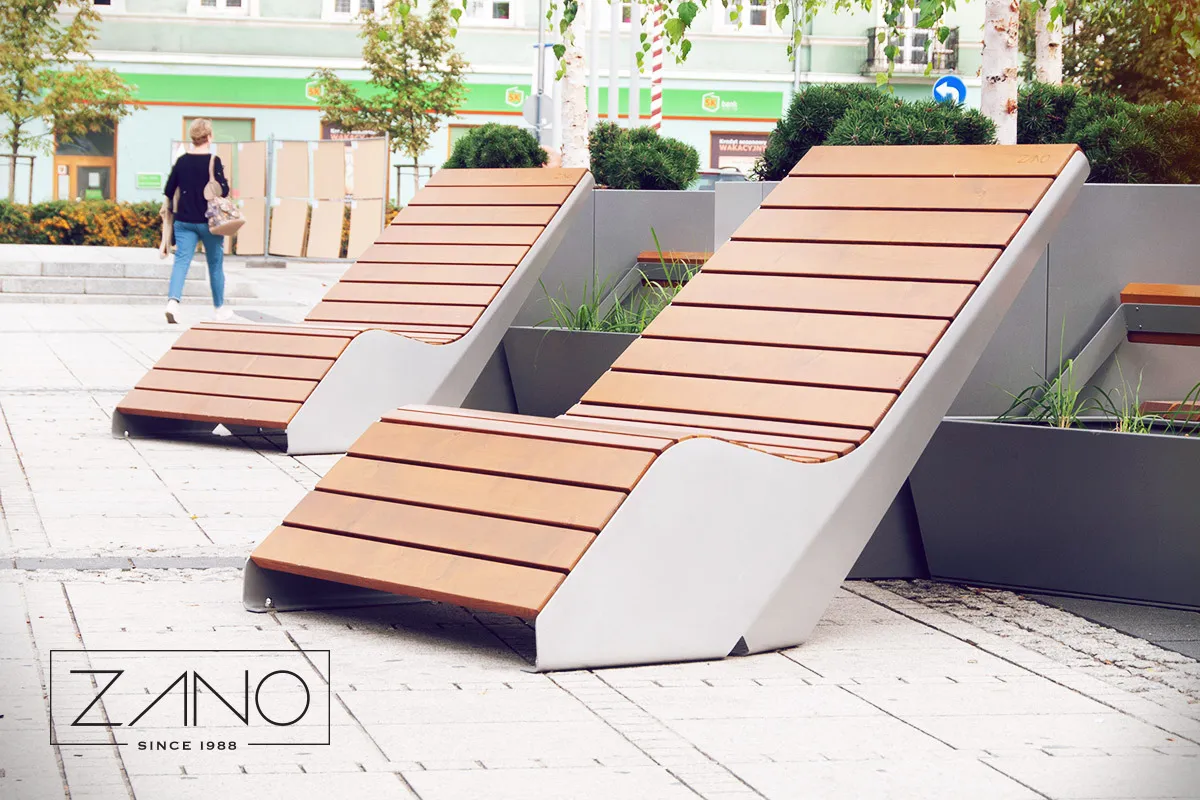 Den moderna parksolstolen Duo 02.052