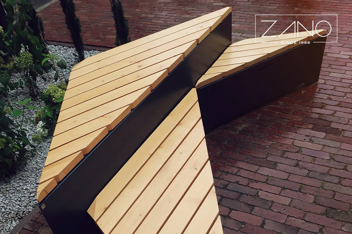 Moderna stadsbänkar från ZANO | Origami-serien