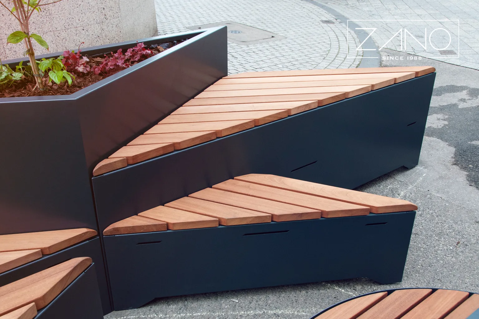 Modulära stadsmöbler Origami från ZANO