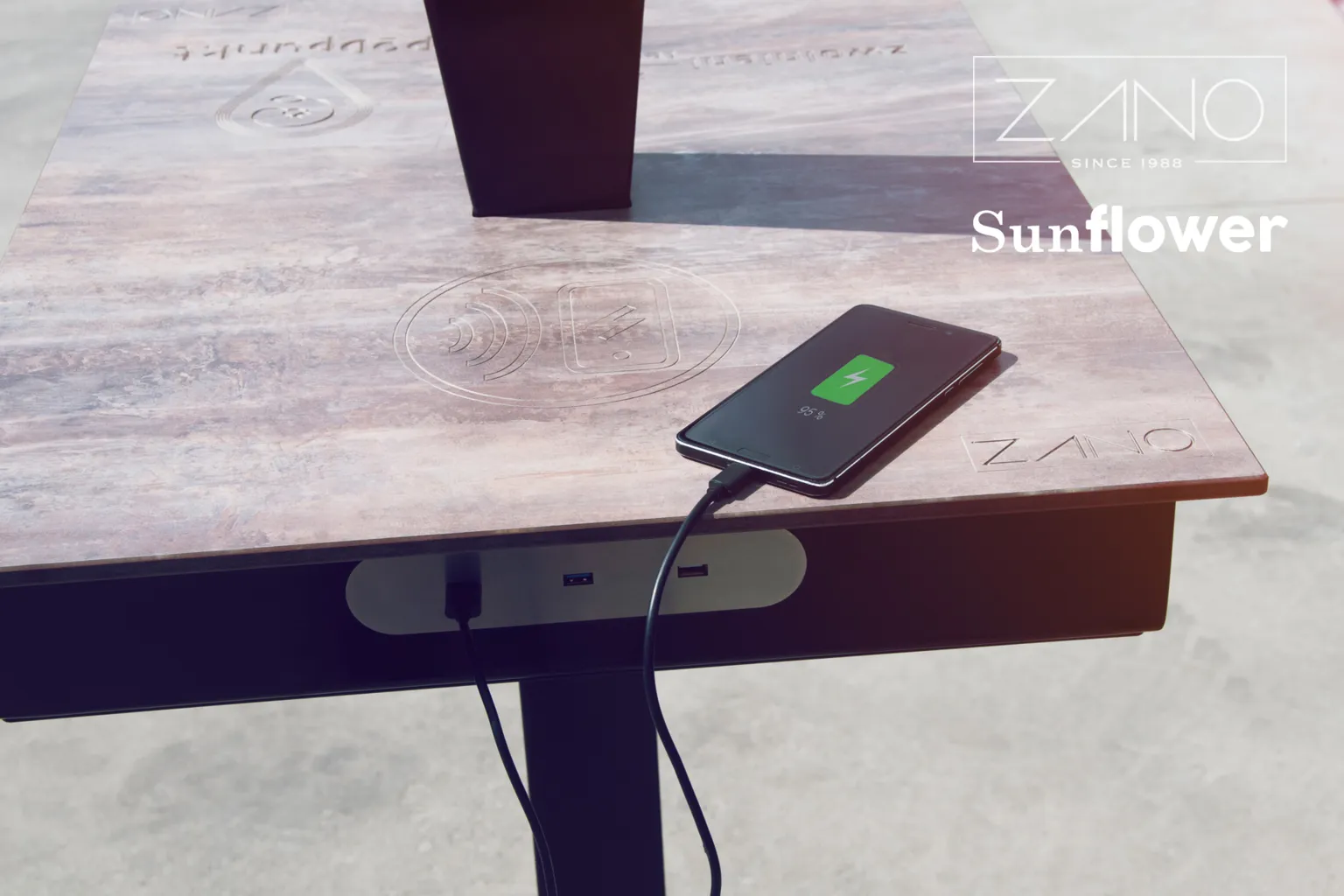 Sunflower – USB-laddningsportar