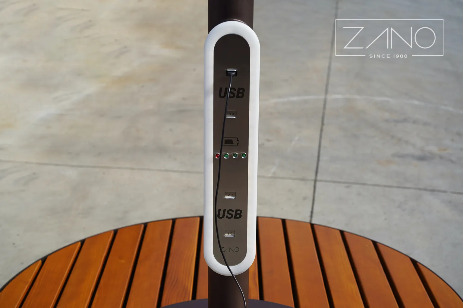 USB-panel – laddningsstation för mobila enheter