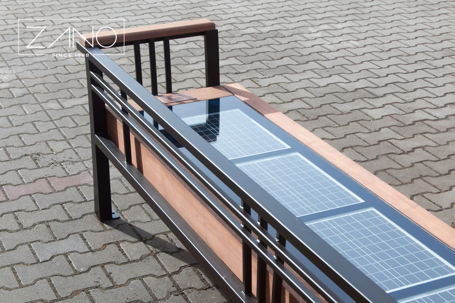 Szczepańska-bänken – solbänk, stadsbänk, parkbänk