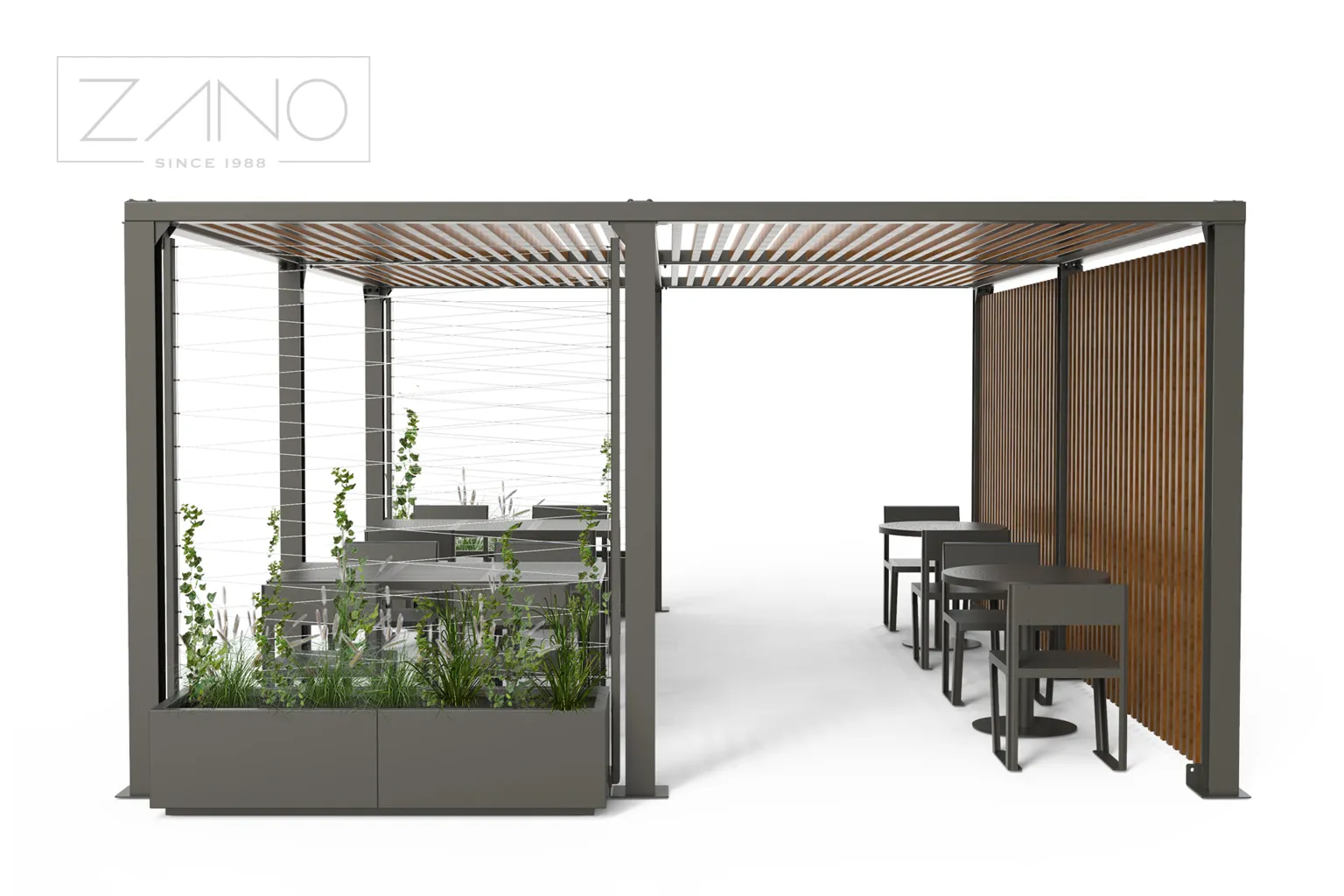 Pergola, utomhuspergolor, stålpergolor