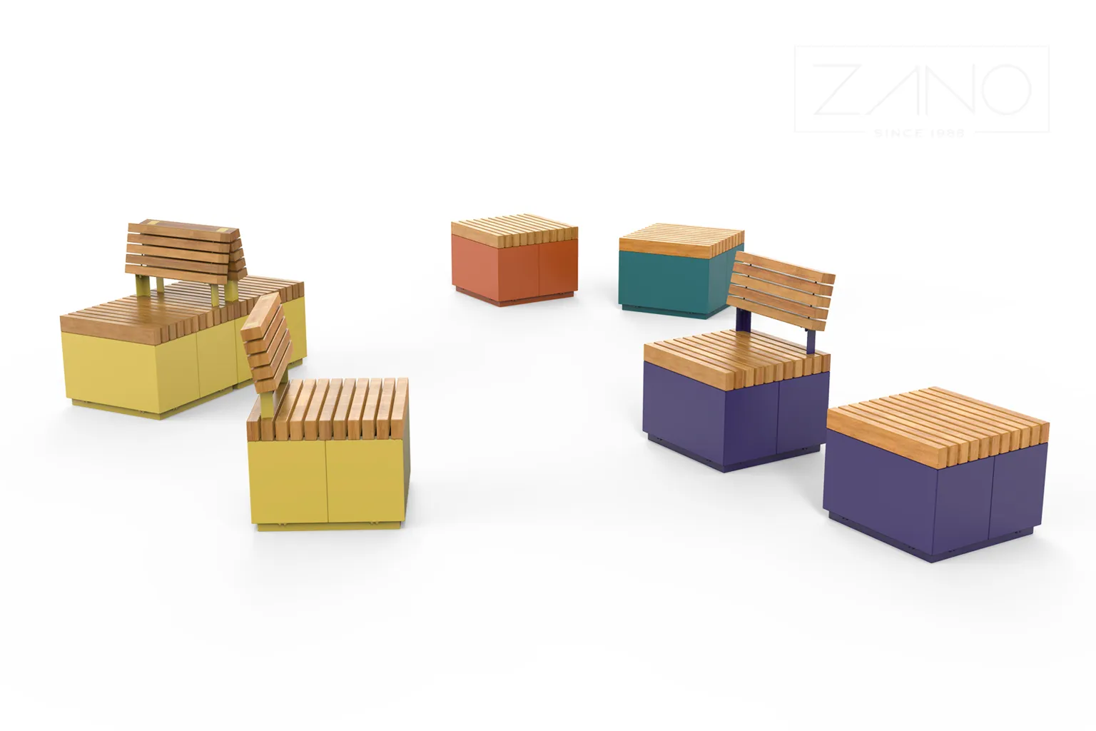 Quadro-sittplats | ZANO Gatumöbler