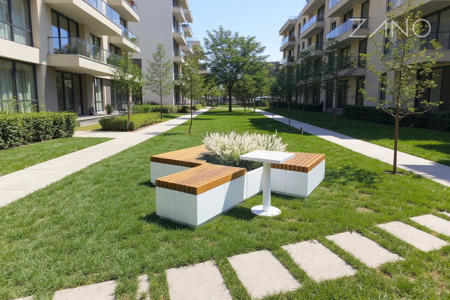 Modulära parkmöbler