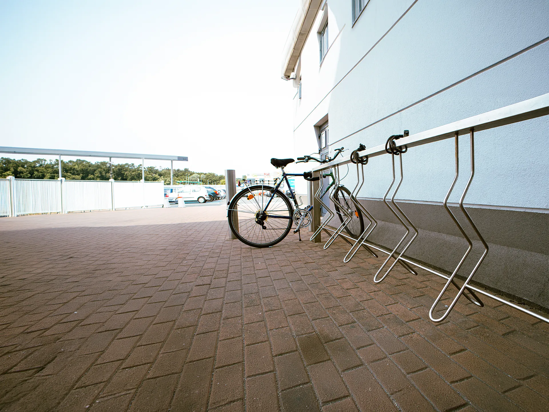 ergonomiska cykelställ i rostfritt stål