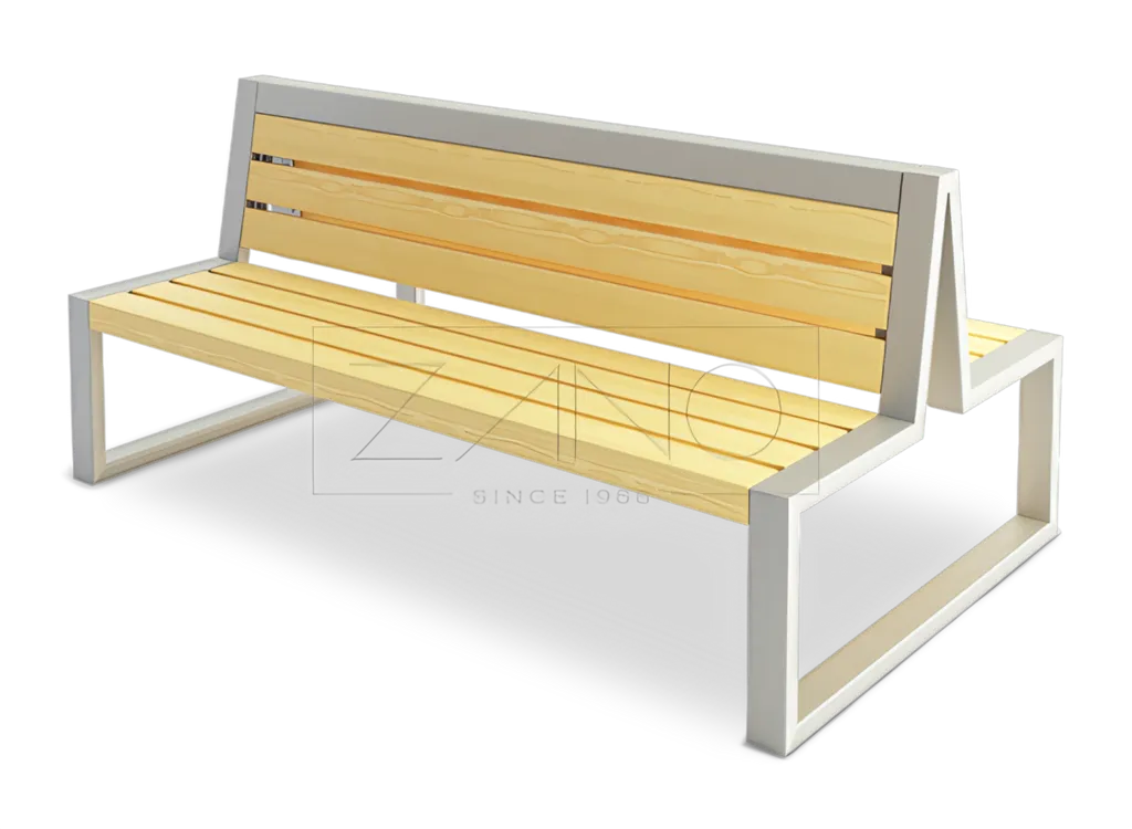 en bänk för modern arkitektur