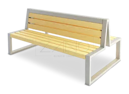 en bänk för modern arkitektur